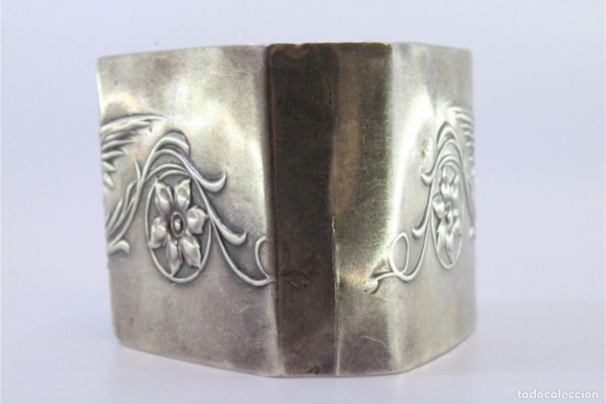 Antig&uuml;edades: Anillo para servilletas de plata - Foto 4