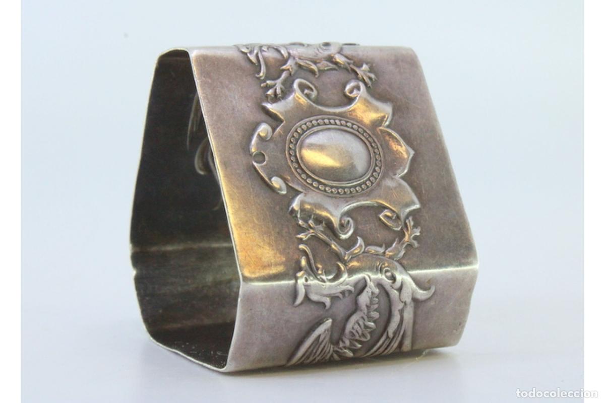 Antig&uuml;edades: Anillo para servilletas de plata - Foto 8