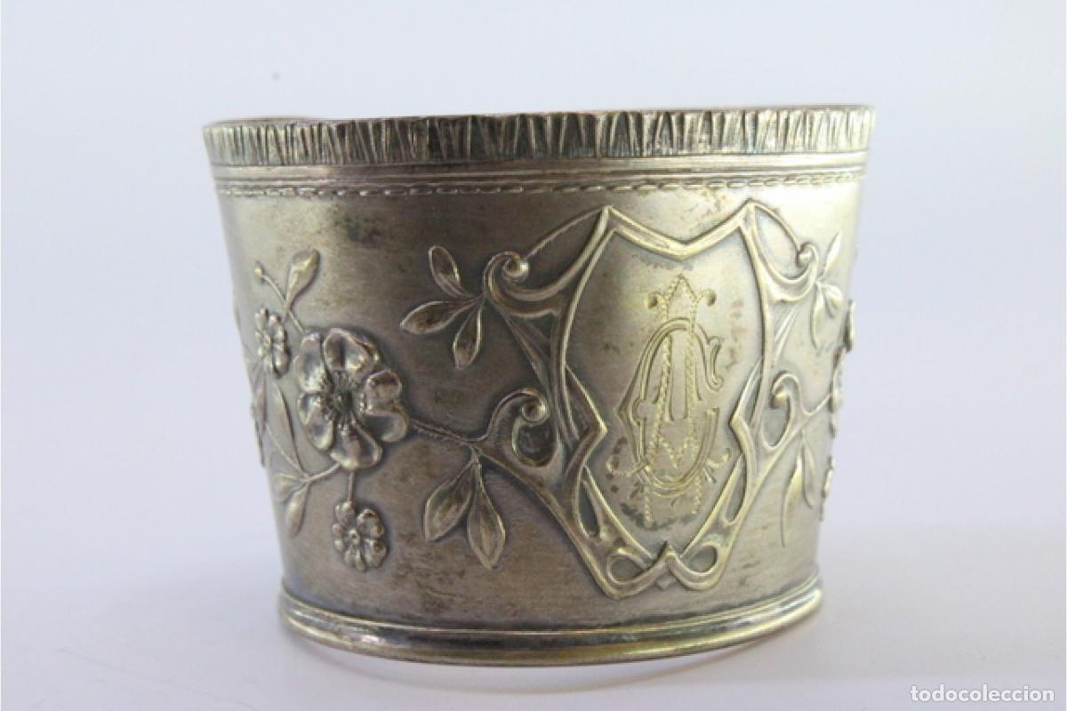 Antig&uuml;edades: Anillo para servilletas de plata - Foto 4