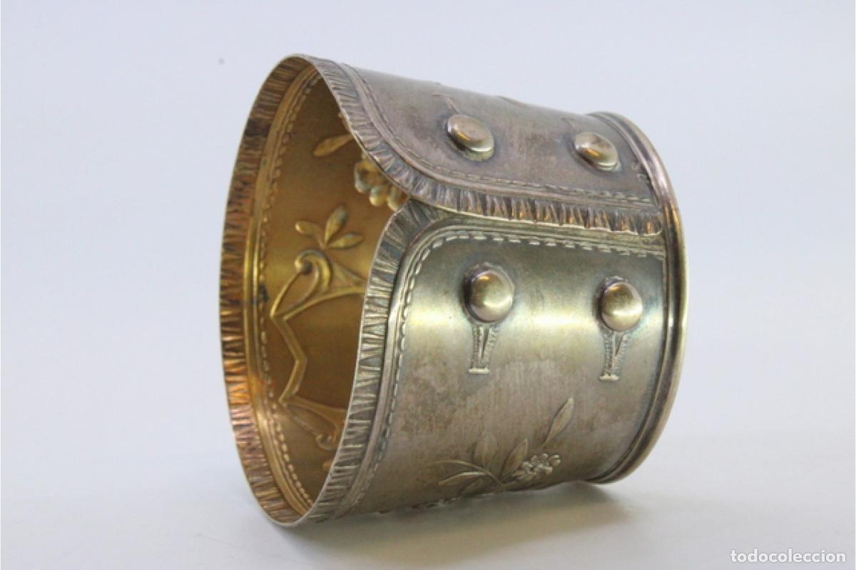 Antig&uuml;edades: Anillo para servilletas de plata - Foto 5