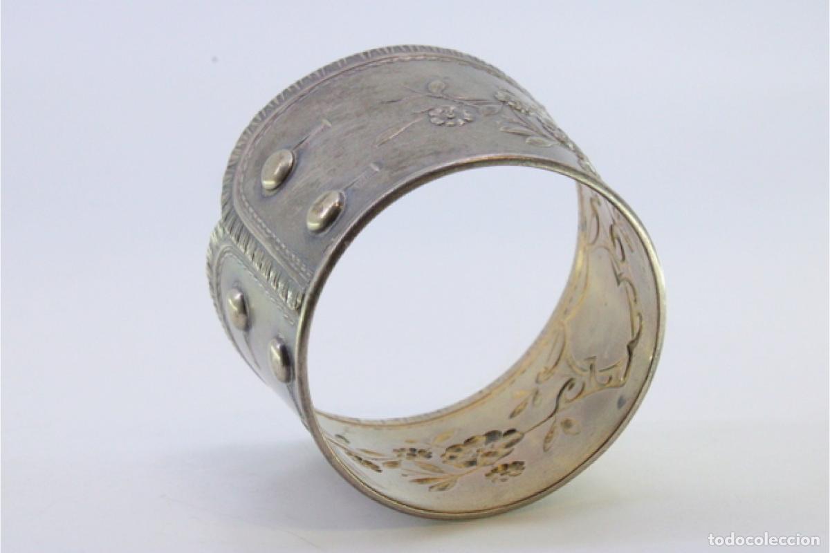 Antig&uuml;edades: Anillo para servilletas de plata - Foto 6
