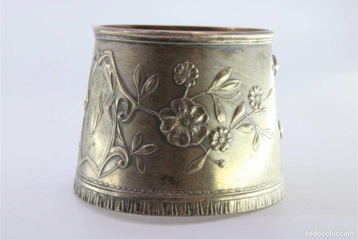 Antig&uuml;edades: Anillo para servilletas de plata - Foto 7