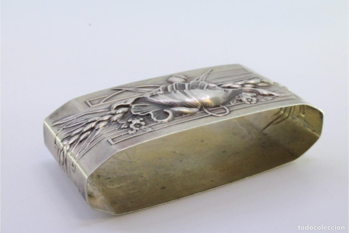 Antig&uuml;edades: Anillo para servilletas de plata - Foto 4