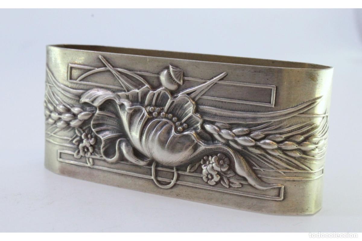 Antig&uuml;edades: Anillo para servilletas de plata - Foto 5