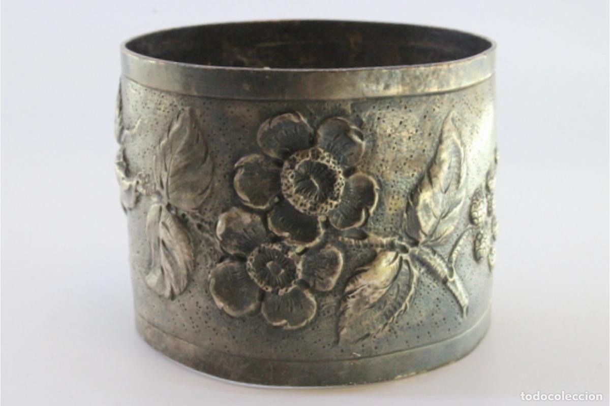 Antig&uuml;edades: Anillo para servilletas de plata - Foto 5