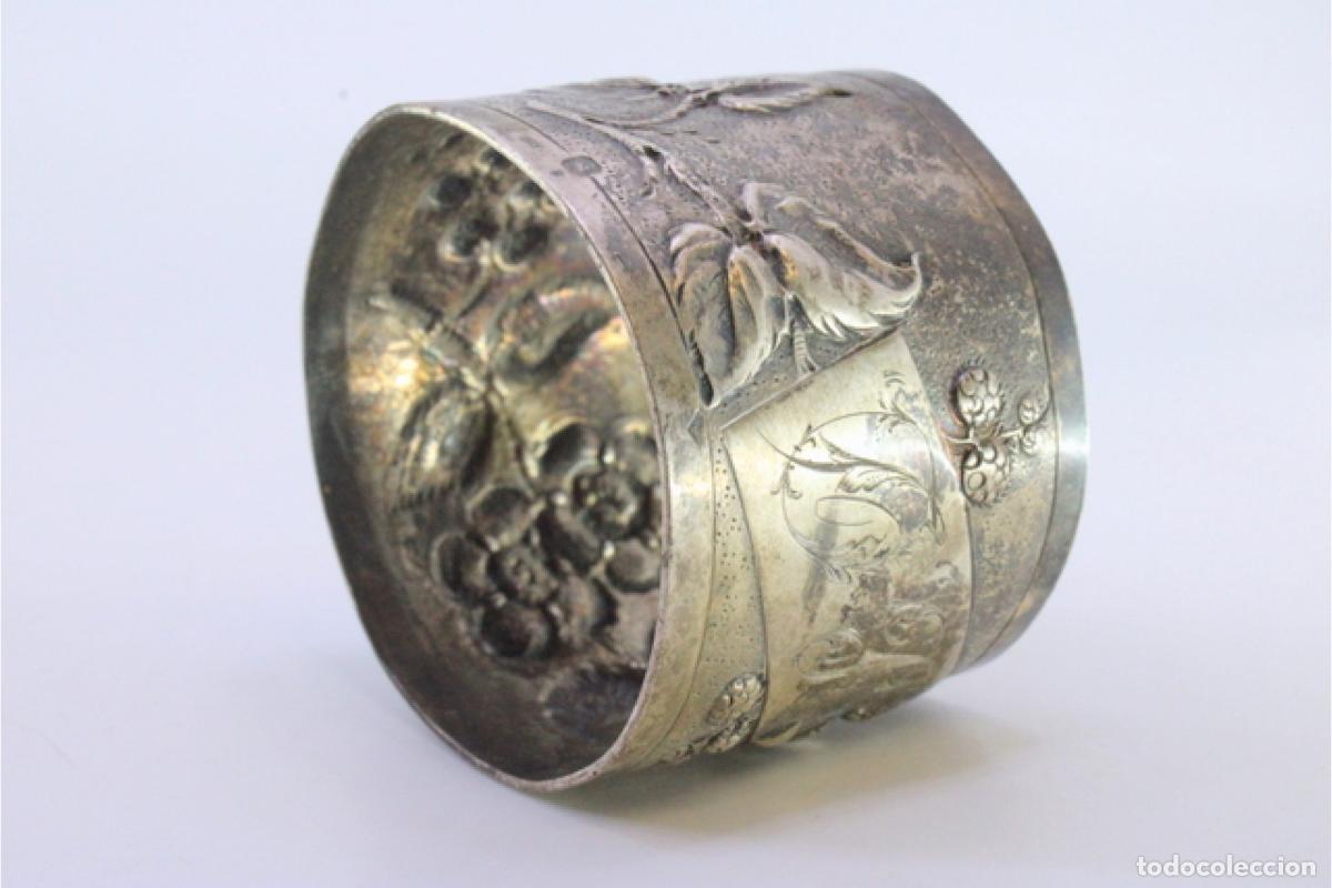 Antig&uuml;edades: Anillo para servilletas de plata - Foto 7