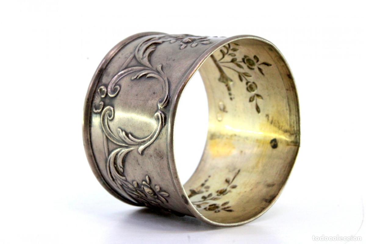 Antig&uuml;edades: Anillo para servilletas de plata - Foto 6