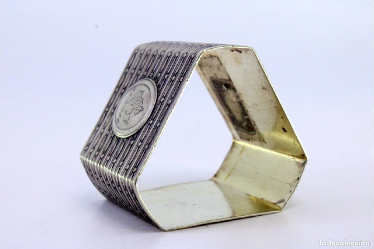 Antig&uuml;edades: Anillo para servilletas de plata - Foto 6