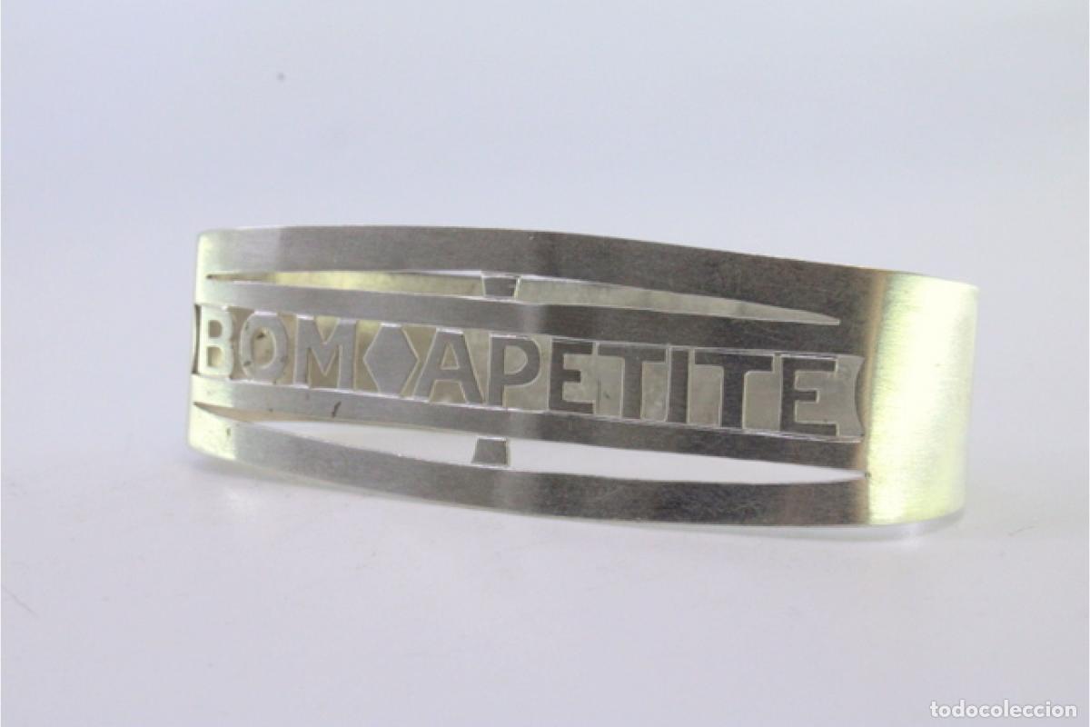 Antig&uuml;edades: Anillo para servilletas de plata - Foto 2