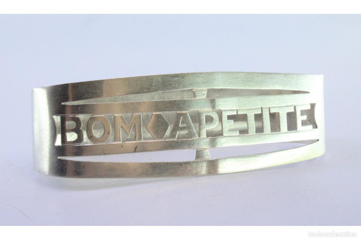 Antig&uuml;edades: Anillo para servilletas de plata - Foto 3