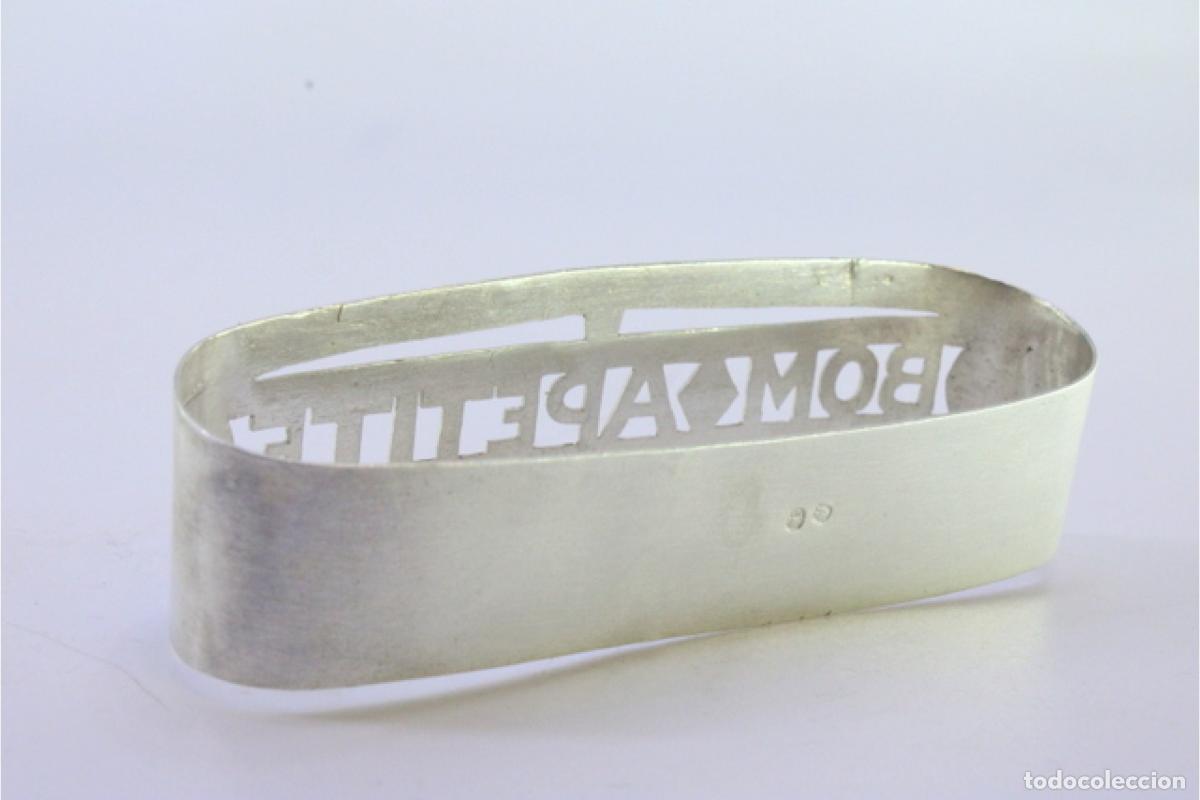 Antig&uuml;edades: Anillo para servilletas de plata - Foto 4