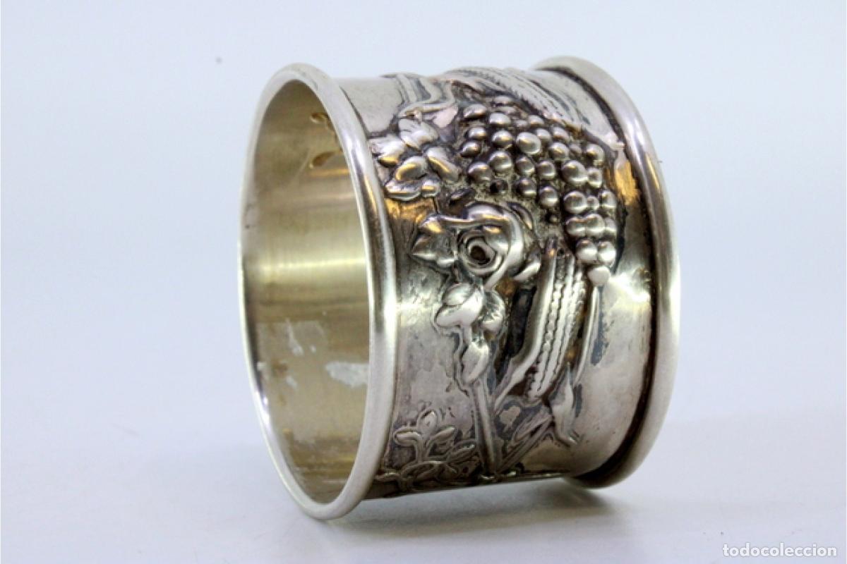 Antig&uuml;edades: Anillo para servilletas de plata - Foto 6
