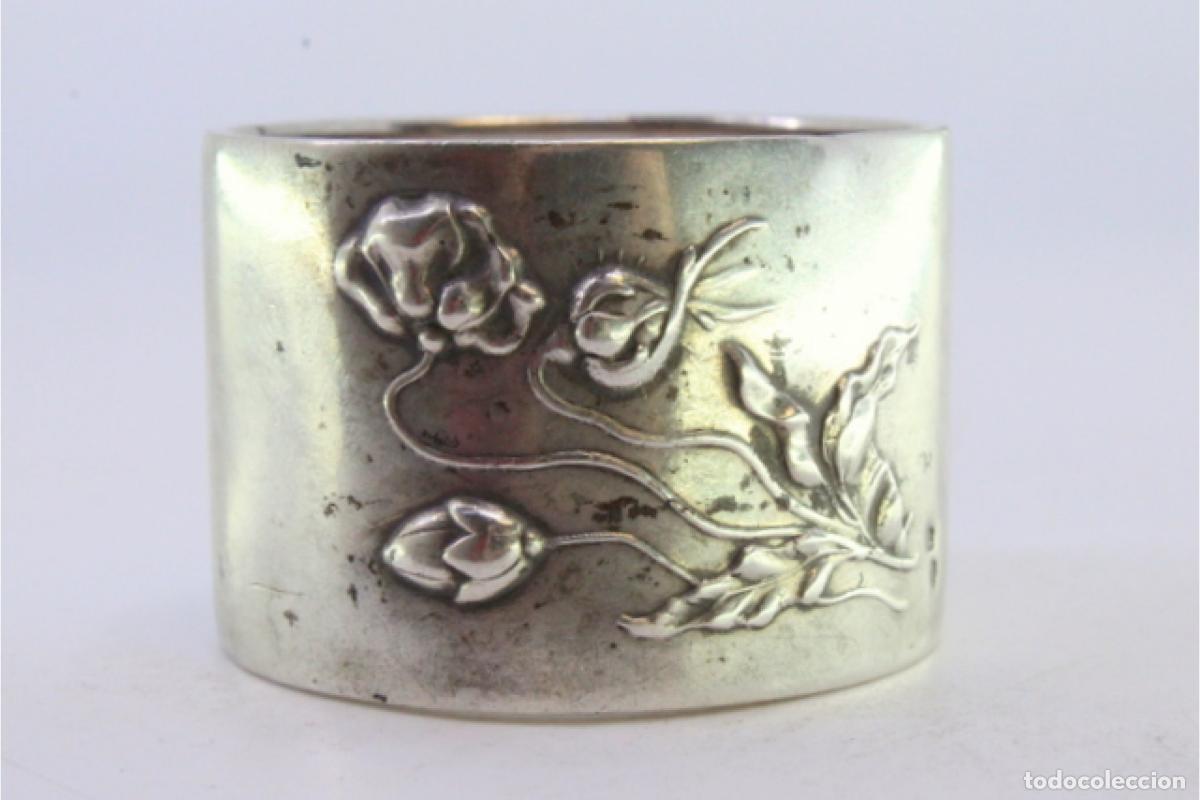 Antig&uuml;edades: Anillo para servilletas de plata - Foto 4