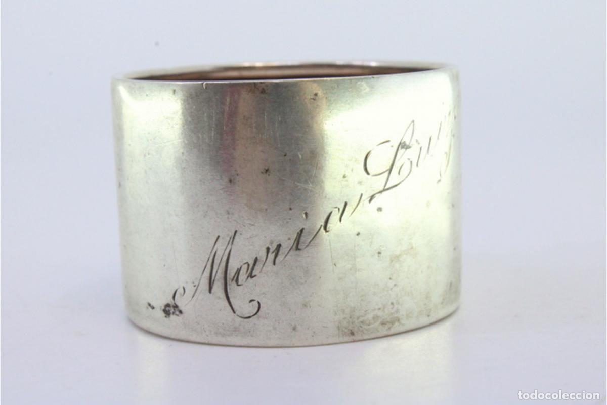 Antig&uuml;edades: Anillo para servilletas de plata - Foto 5