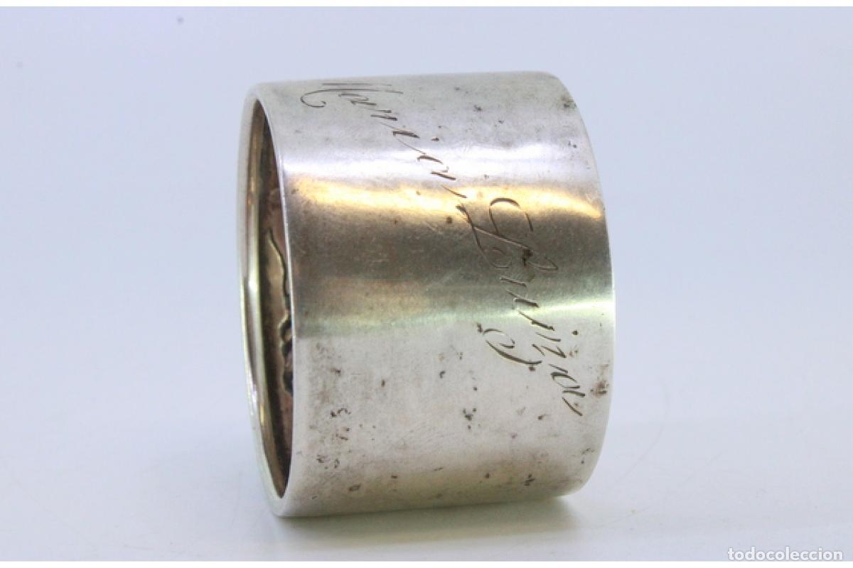 Antig&uuml;edades: Anillo para servilletas de plata - Foto 7