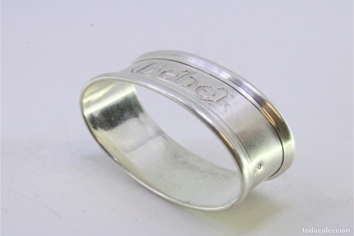Antig&uuml;edades: Anillo para servilletas de plata - Foto 2