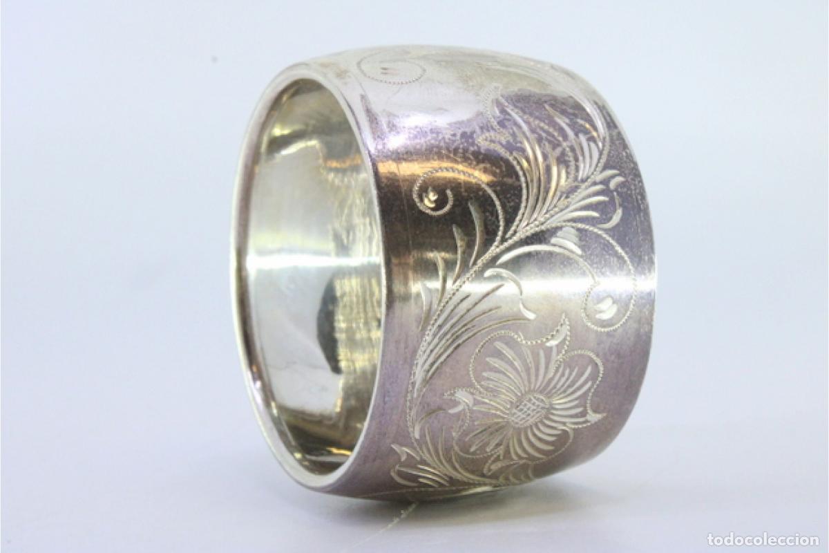 Antig&uuml;edades: Anillo para servilletas de plata - Foto 3