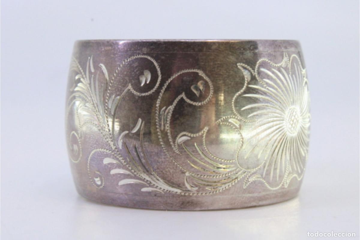 Antig&uuml;edades: Anillo para servilletas de plata - Foto 4