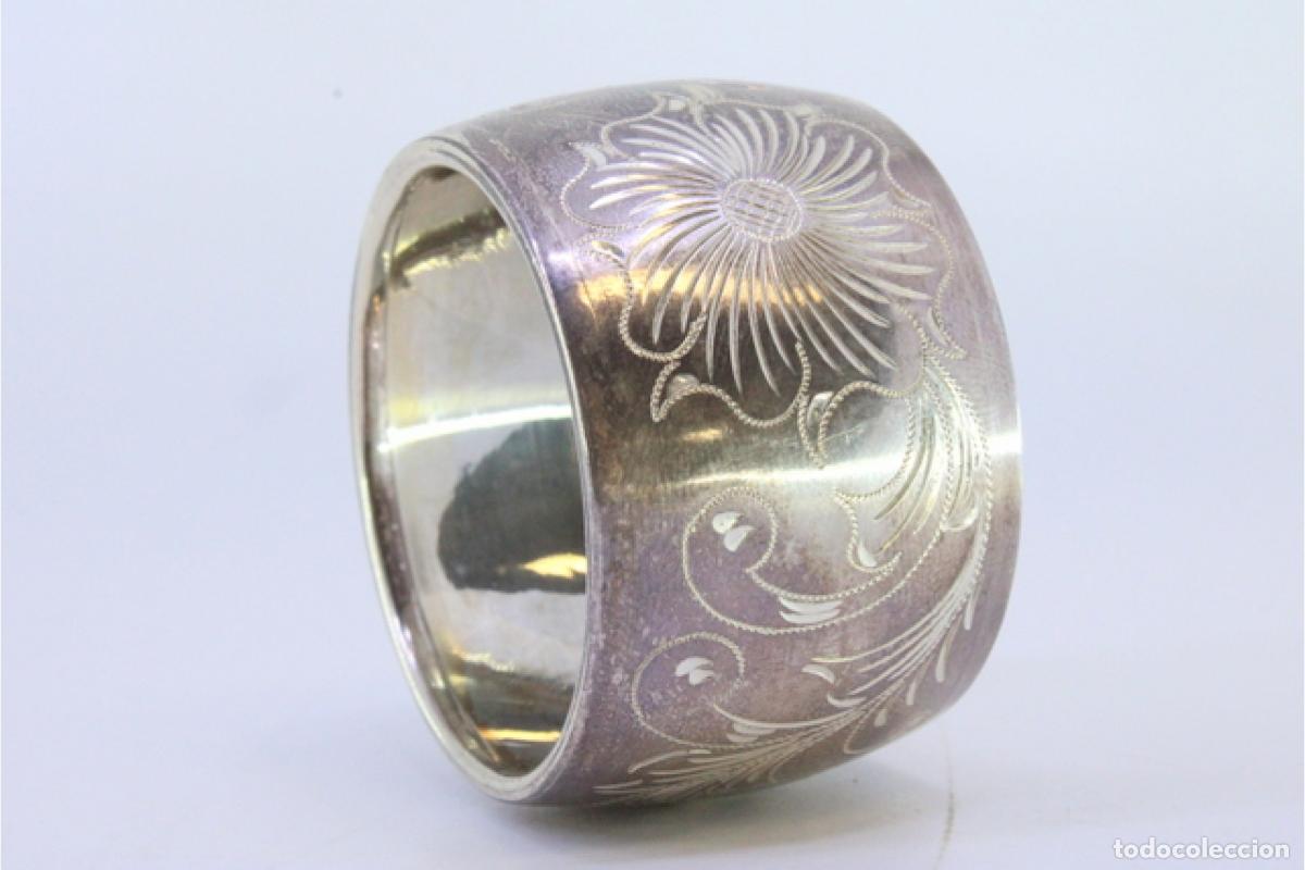 Antig&uuml;edades: Anillo para servilletas de plata - Foto 7