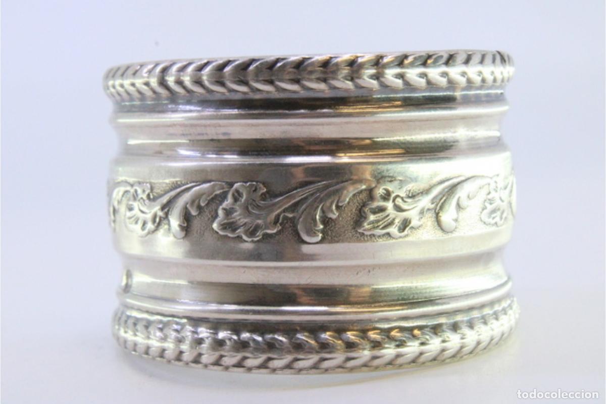 Antig&uuml;edades: Anillo para servilletas de plata - Foto 3
