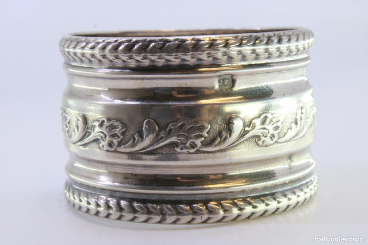 Antig&uuml;edades: Anillo para servilletas de plata - Foto 4