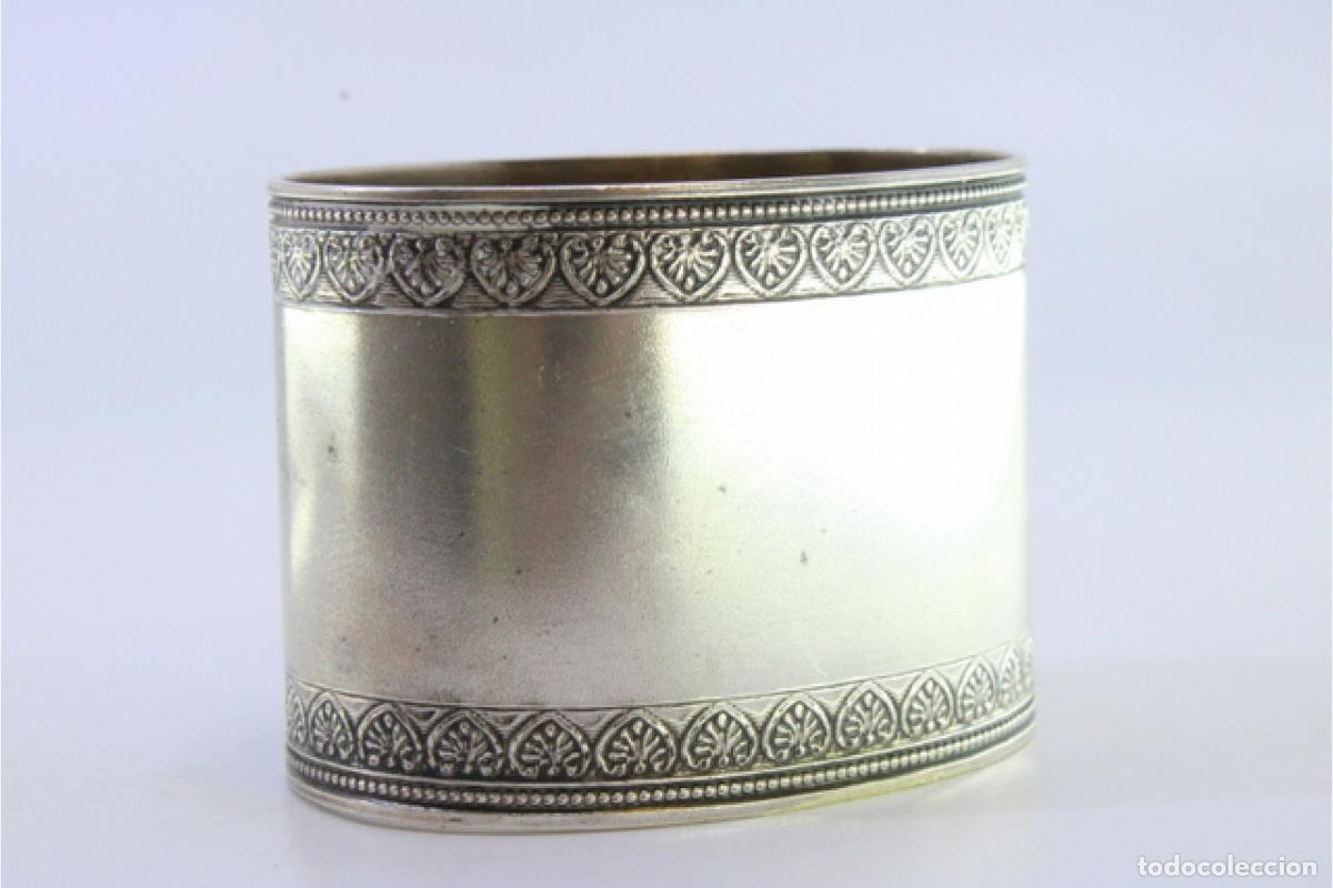 Antig&uuml;edades: Anillo para servilletas de plata - Foto 4