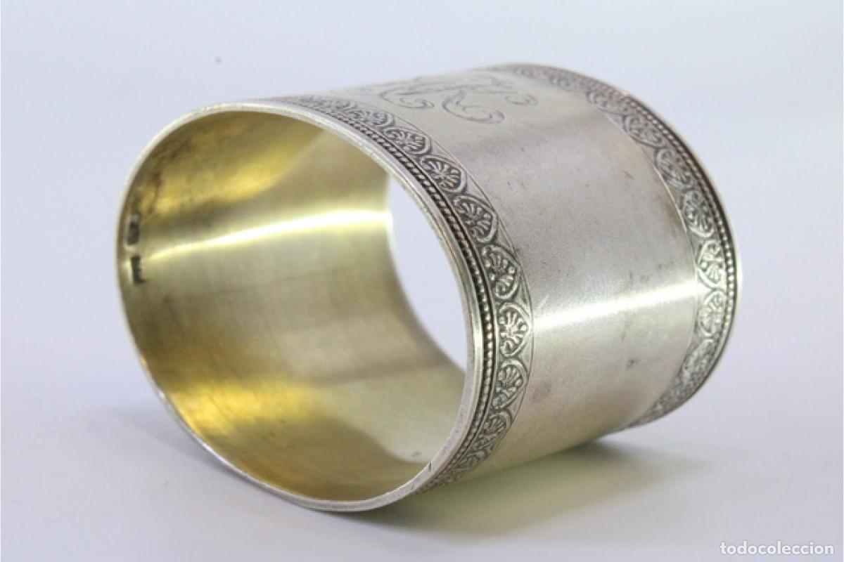 Antig&uuml;edades: Anillo para servilletas de plata - Foto 7