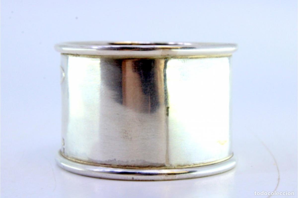 Antig&uuml;edades: Anillo para servilletas de plata - Foto 2