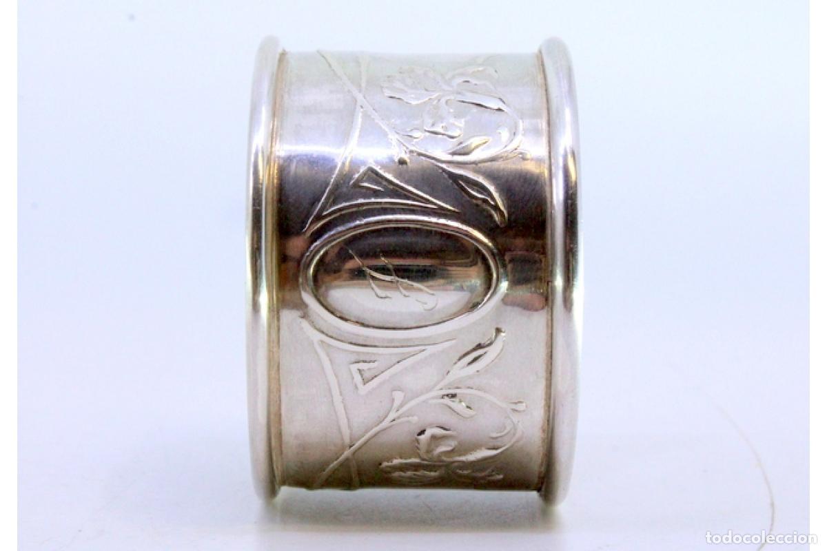 Antig&uuml;edades: Anillo para servilletas de plata - Foto 4