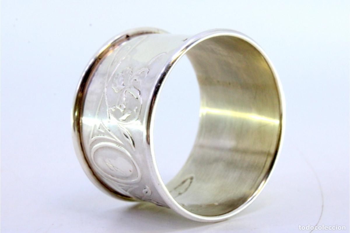 Antig&uuml;edades: Anillo para servilletas de plata - Foto 5