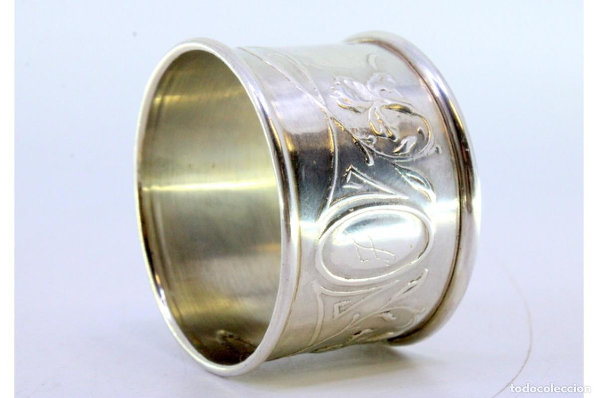 Antig&uuml;edades: Anillo para servilletas de plata - Foto 7