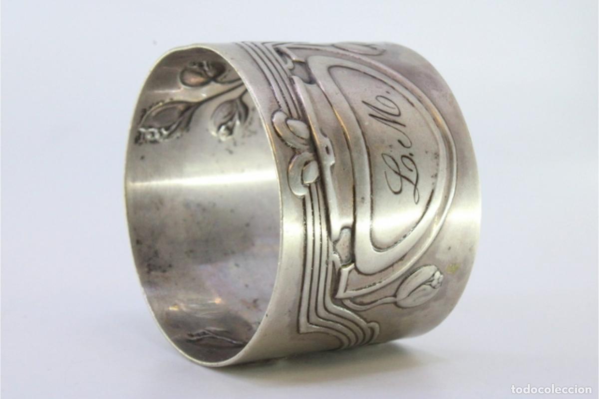Antig&uuml;edades: Anillo para servilletas de plata - Foto 2