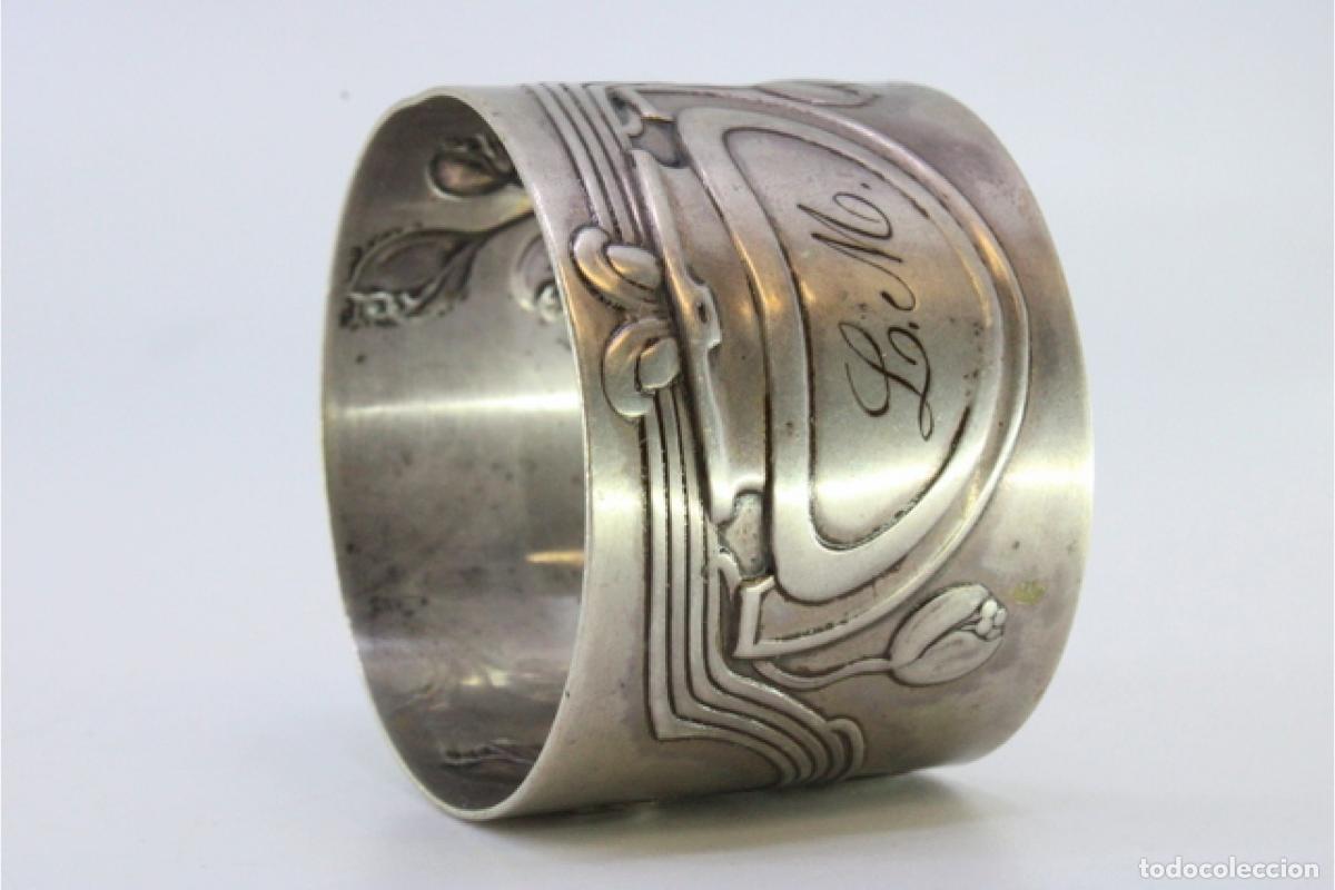 Antig&uuml;edades: Anillo para servilletas de plata - Foto 5