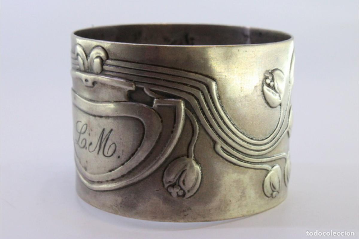 Antig&uuml;edades: Anillo para servilletas de plata - Foto 6