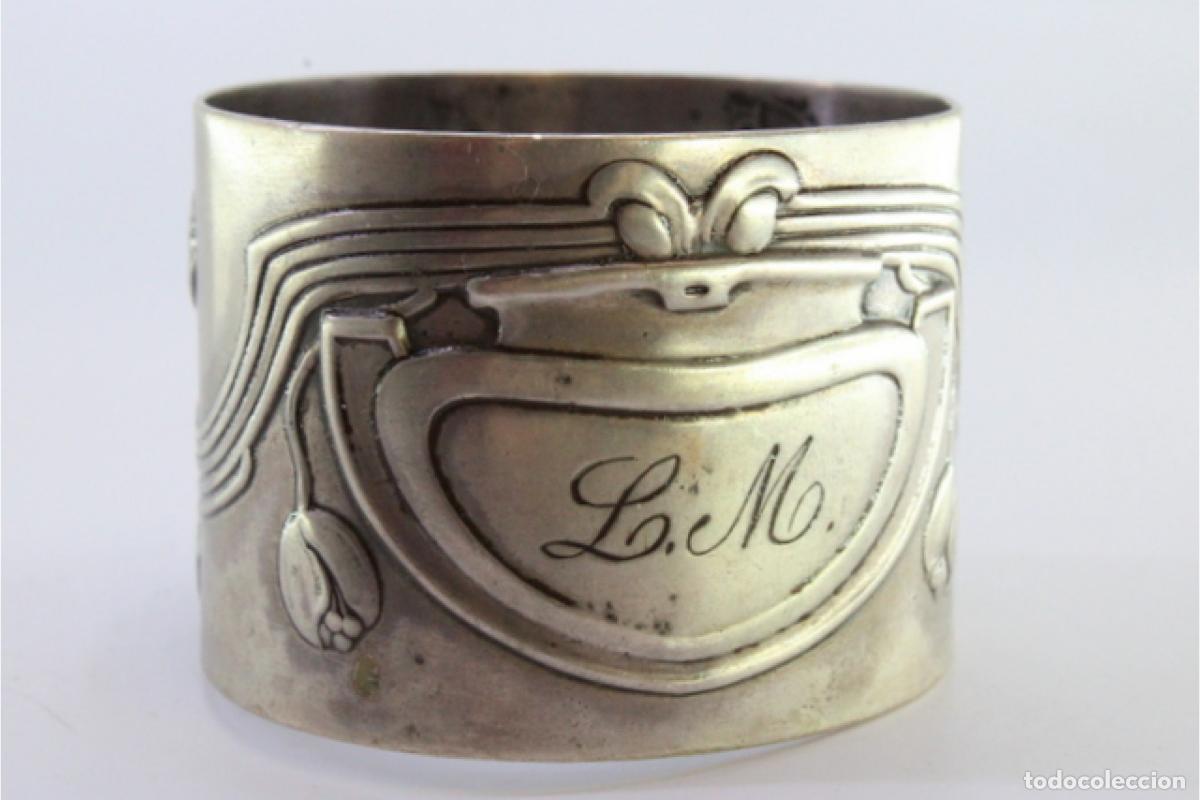 Antig&uuml;edades: Anillo para servilletas de plata - Foto 7