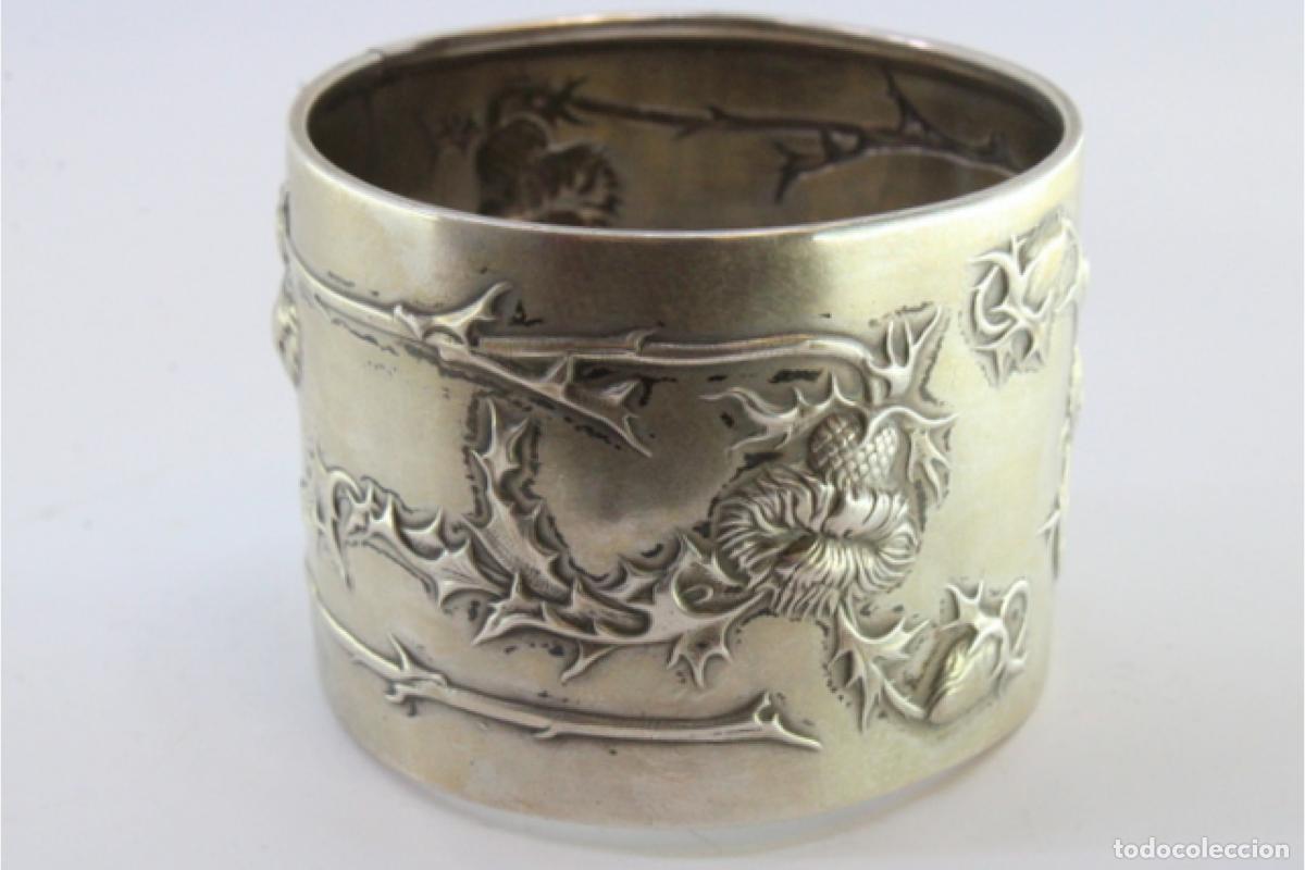 Antig&uuml;edades: Anillo para servilletas de plata - Foto 4
