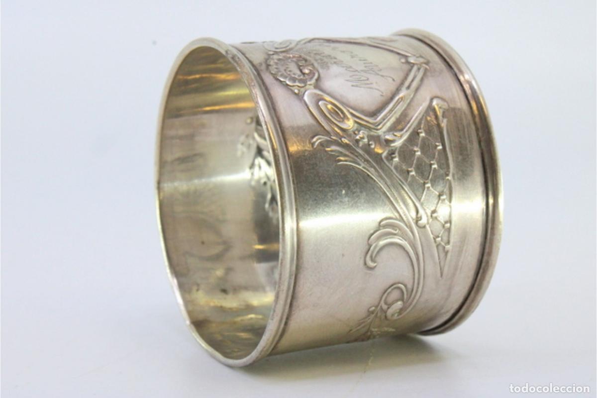 Antig&uuml;edades: Anillo para servilletas de plata - Foto 7