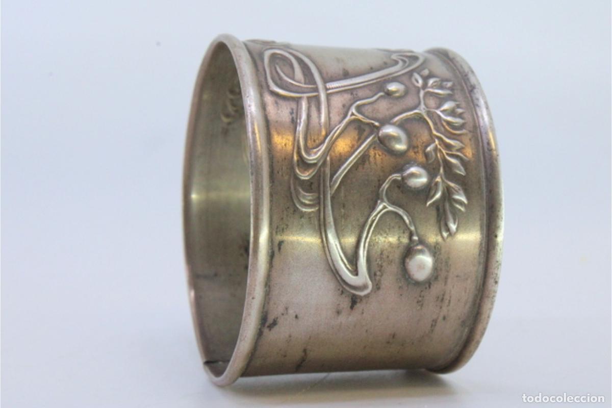 Antig&uuml;edades: Anillo para servilletas de plata - Foto 2