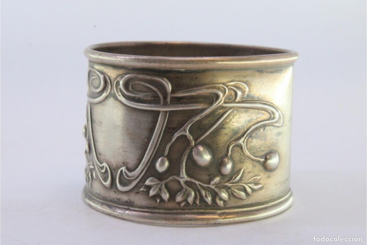 Antig&uuml;edades: Anillo para servilletas de plata - Foto 3