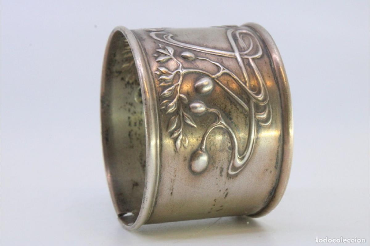 Antig&uuml;edades: Anillo para servilletas de plata - Foto 5