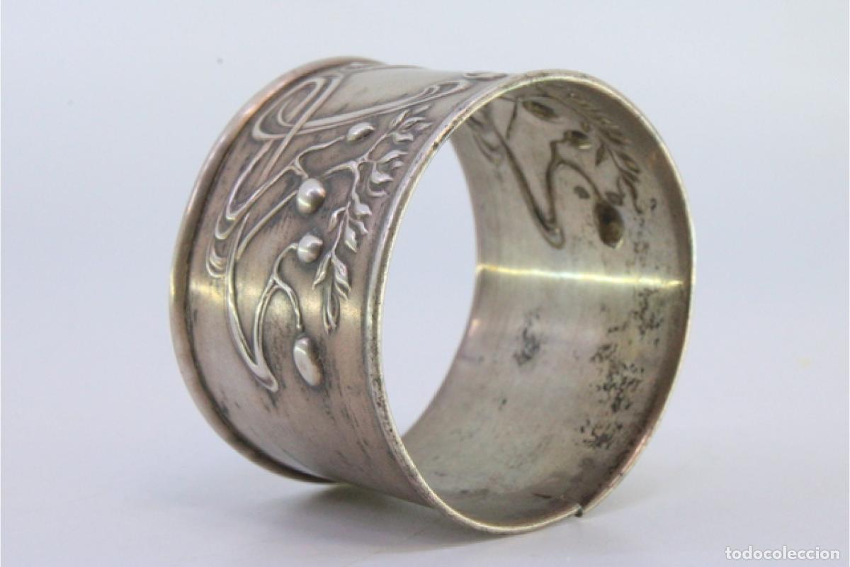 Antig&uuml;edades: Anillo para servilletas de plata - Foto 6