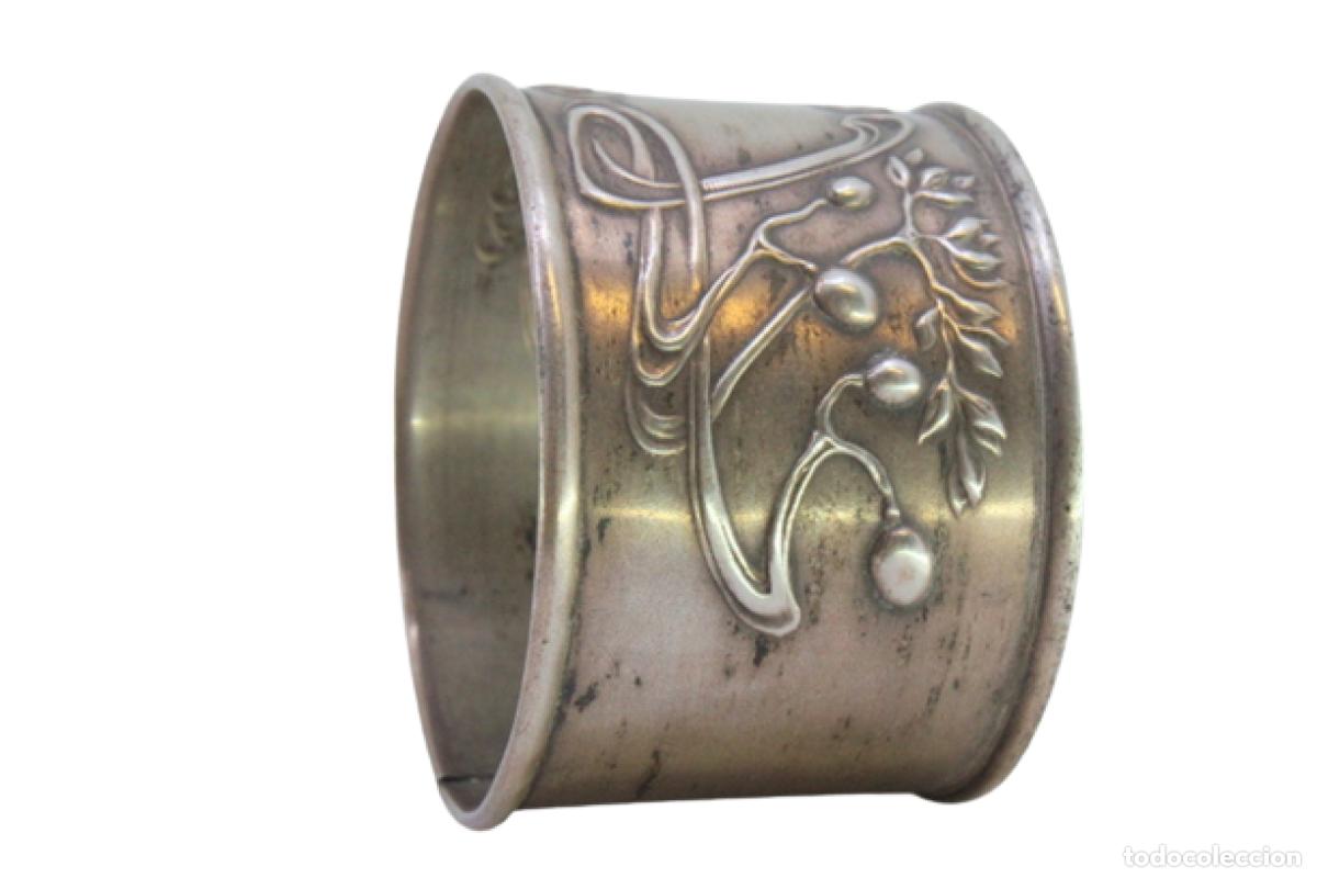 Antig&uuml;edades: Anillo para servilletas de plata - Foto 1