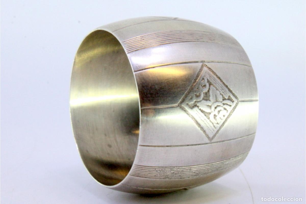 Antig&uuml;edades: Anillo para servilletas de plata - Foto 6