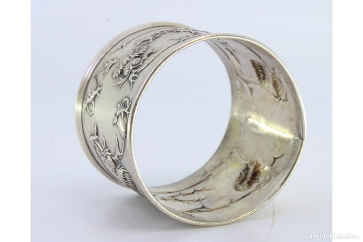 Antig&uuml;edades: Anillo para servilletas de plata - Foto 2