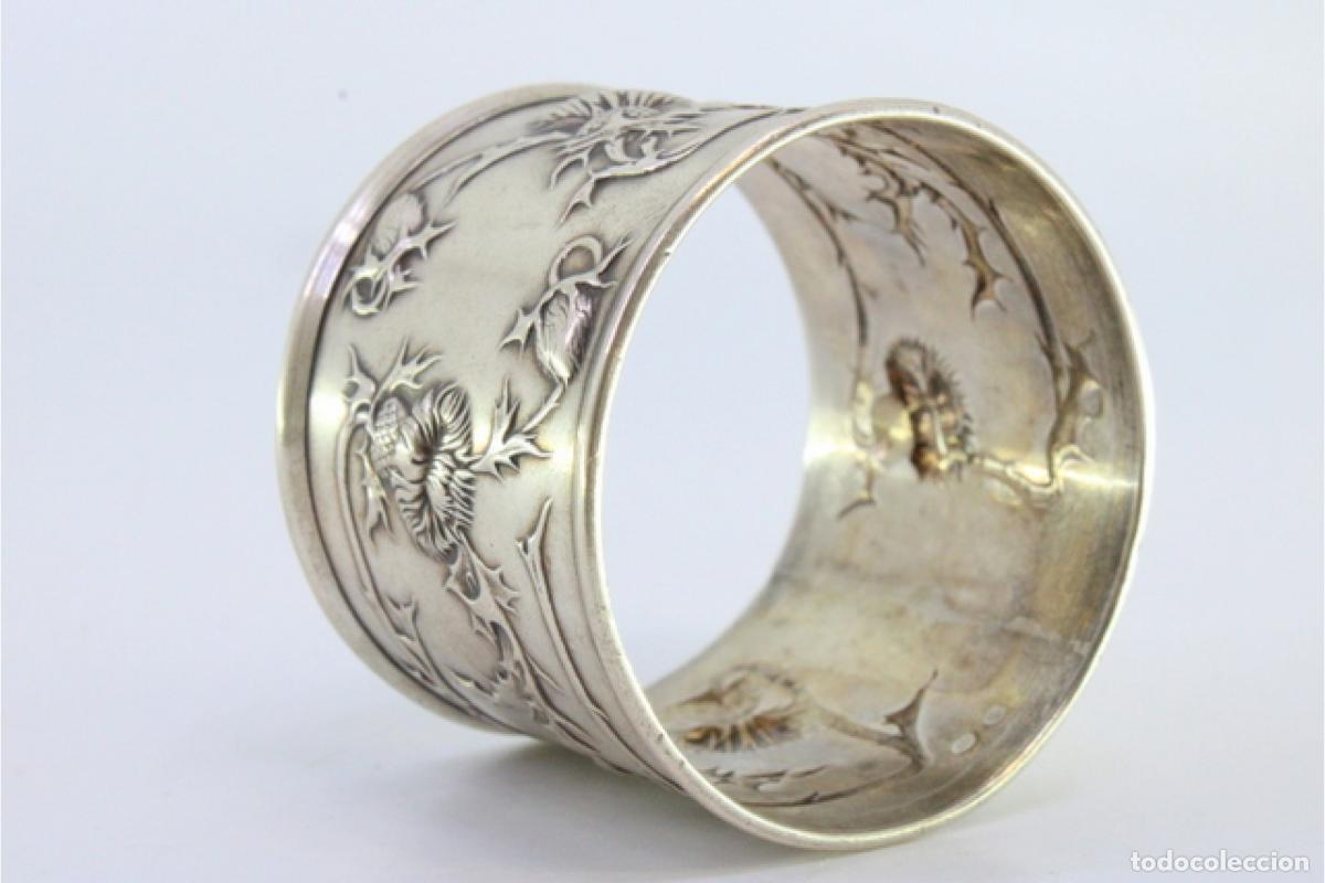 Antig&uuml;edades: Anillo para servilletas de plata - Foto 3