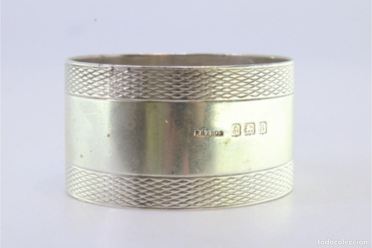 Antig&uuml;edades: Anillo para servilletas de plata - Foto 5