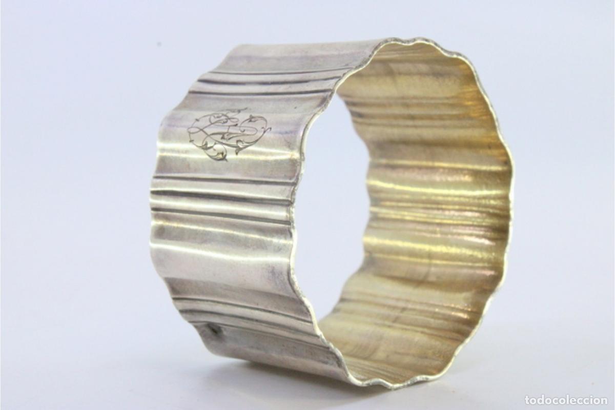 Antig&uuml;edades: Anillo para servilletas de plata - Foto 2