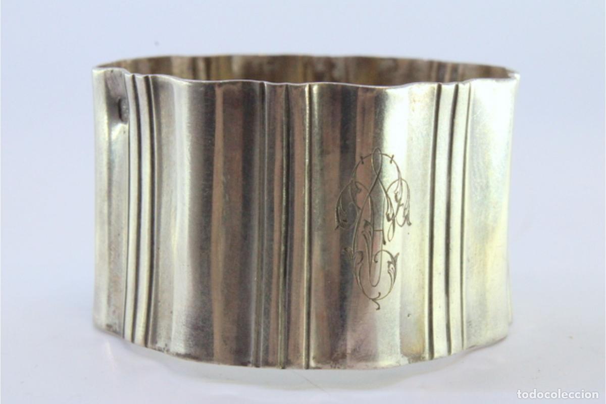 Antig&uuml;edades: Anillo para servilletas de plata - Foto 4