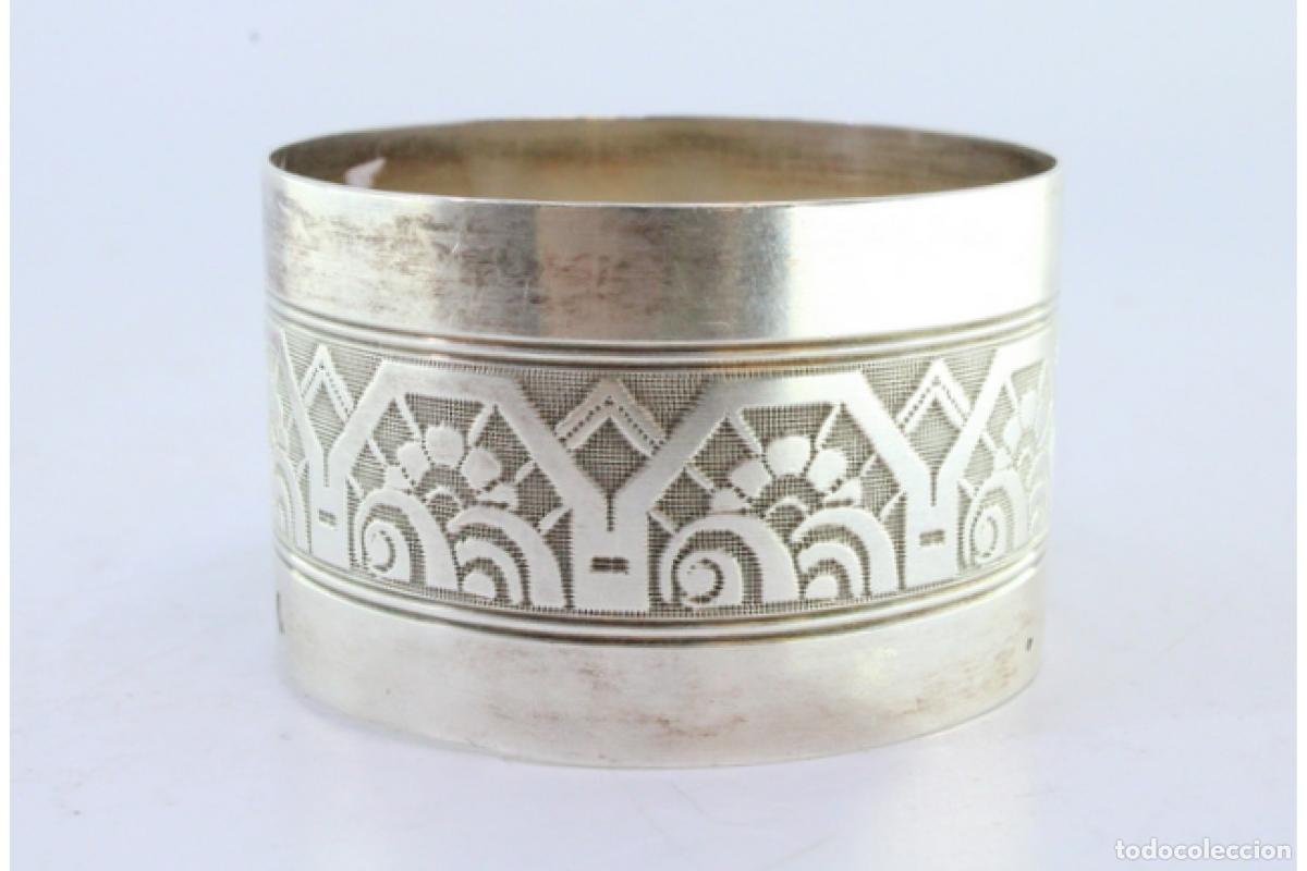 Antig&uuml;edades: Anillo para servilletas de plata - Foto 4