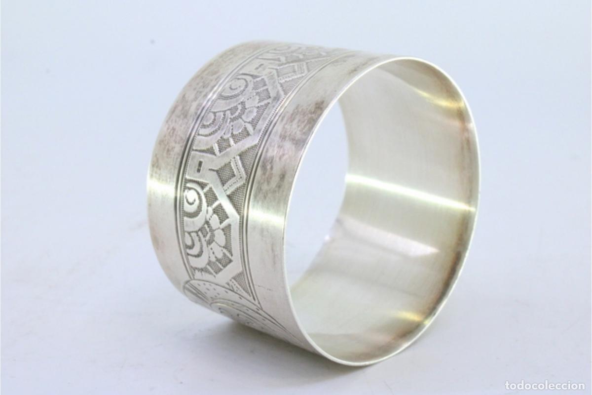 Antig&uuml;edades: Anillo para servilletas de plata - Foto 6